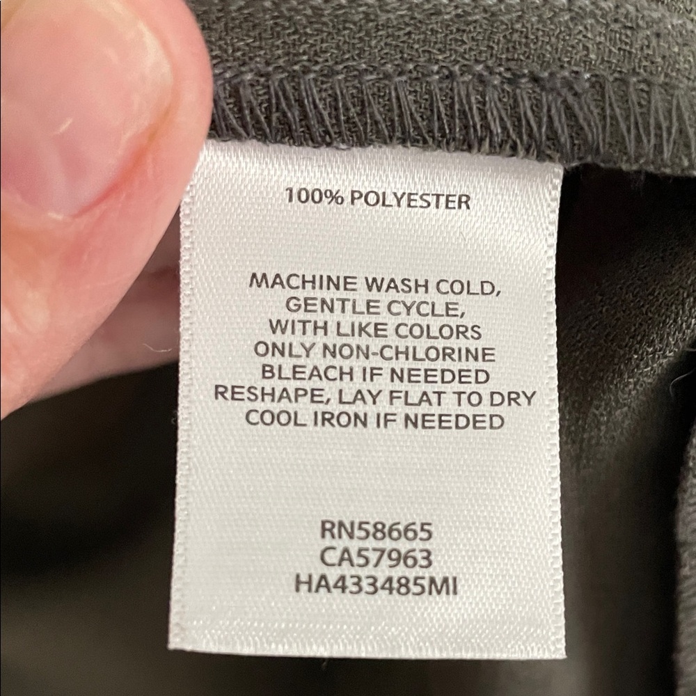 Halogen Women's Dark Olive Polyester Button Down … - image 3